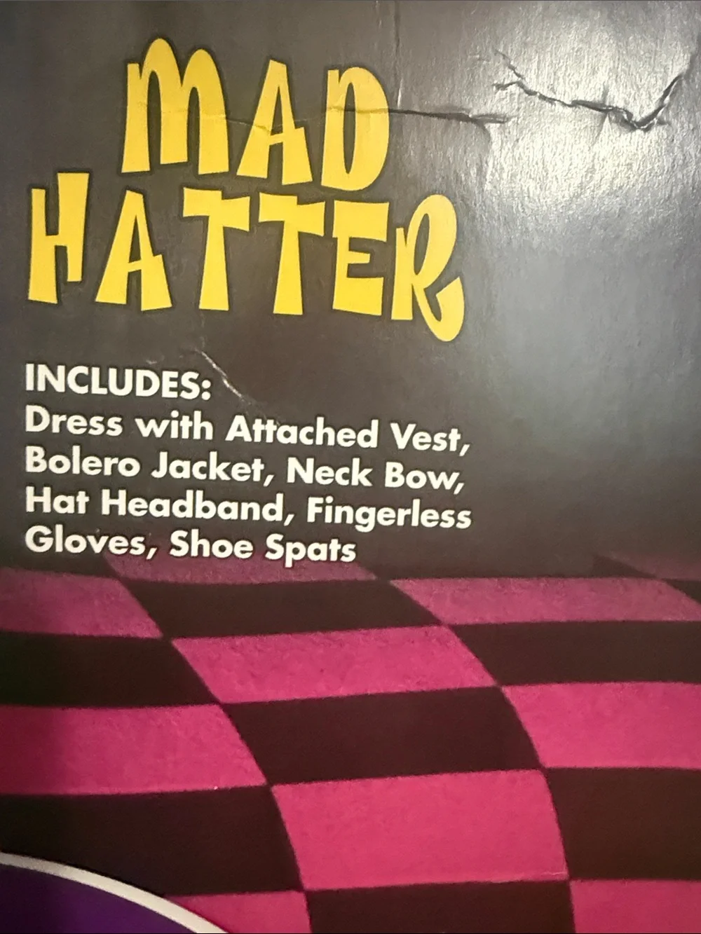 Rare Spirit Halloween Mad Hatter Costume Girl's Size Large 12/14 New Complete